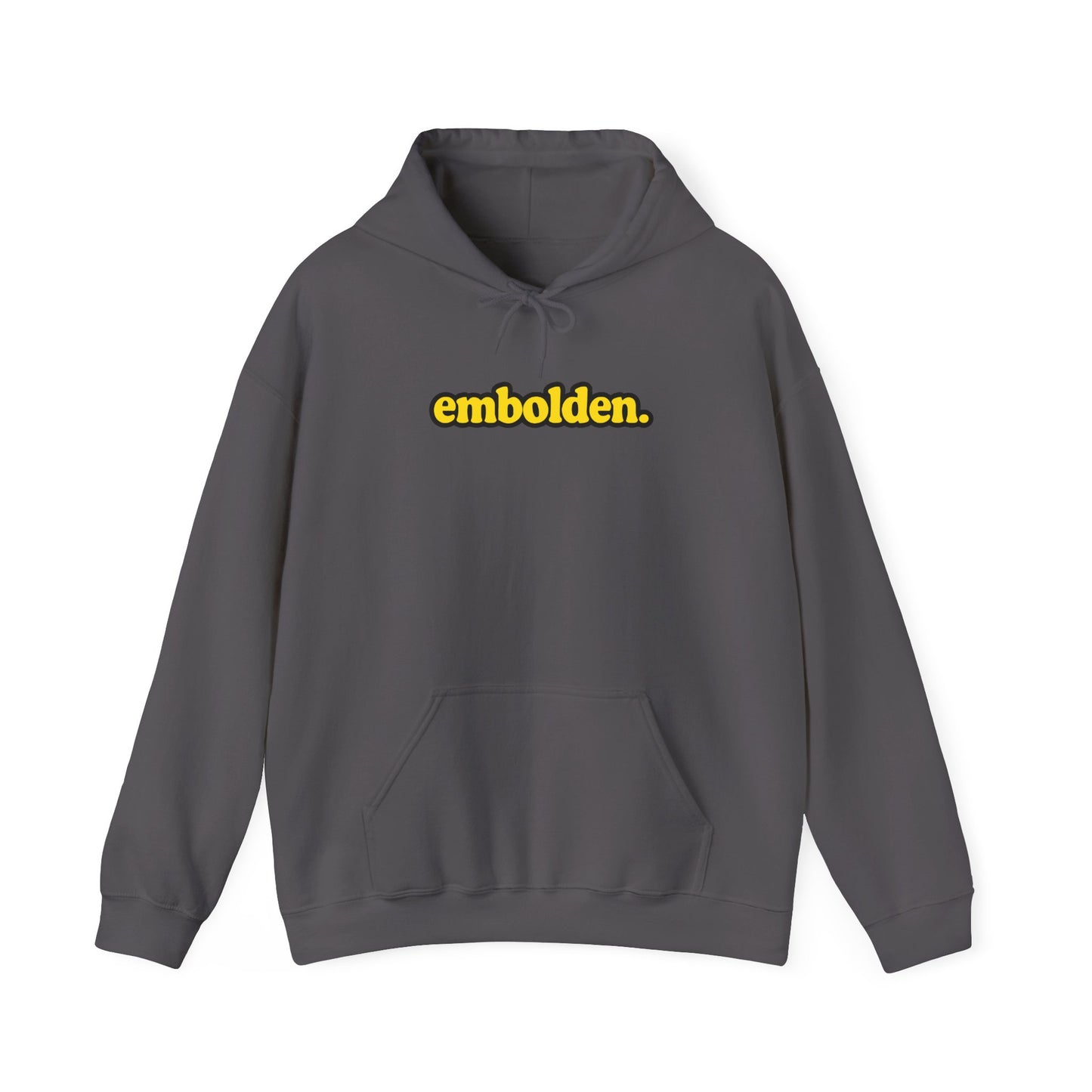 embolden. Hoodie with pockets