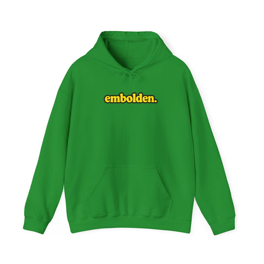 embolden. Hoodie with pockets
